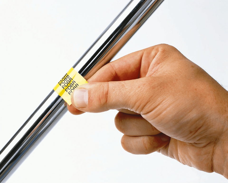 Casetă cu bandă de etichete originală Brother TZe-FX641 – negru pe galben flexibilă ID, lățime de 18 mm 4